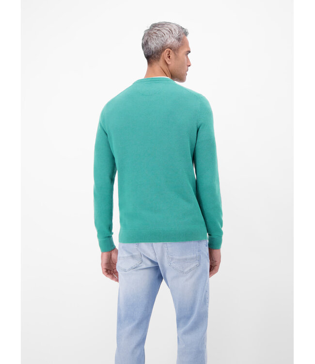Lerros Heren longsleeve soft teal