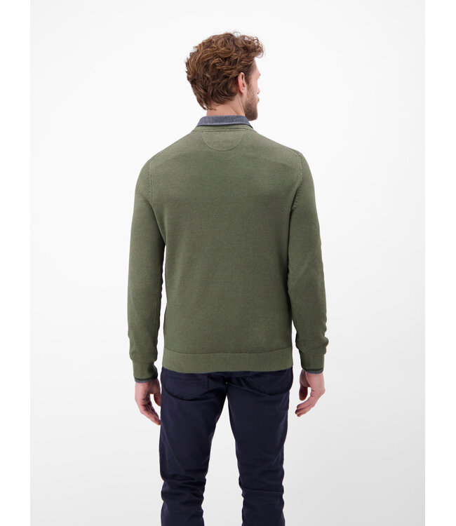 Lerros Heren longsleeve Nordic Olive