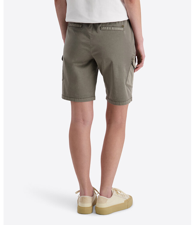 Timezone Dames katoenen korte broek kitt brown