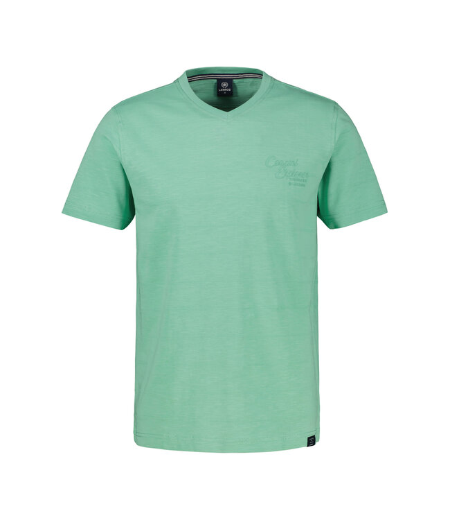 Lerros Heren t-shirt V-hals mint water