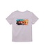 Van One Classic Cars Van One dames t-shirt SUNSET BEACH lila
