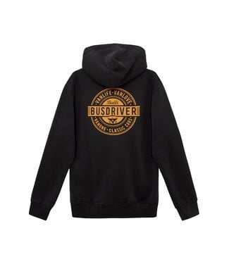 Van One Classic Cars Van One heren zip-hoodie BUSDRIVER zwart