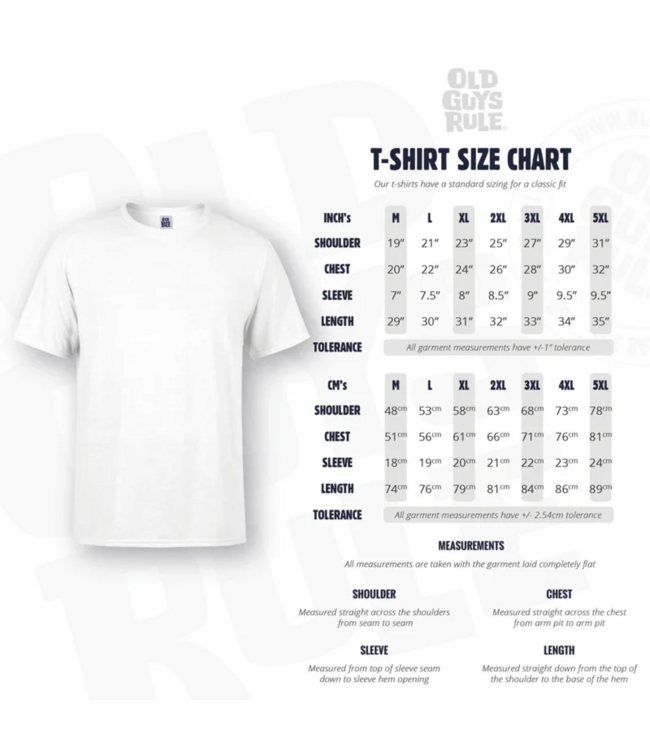 Old Guys Rule t-shirt Improved With Age