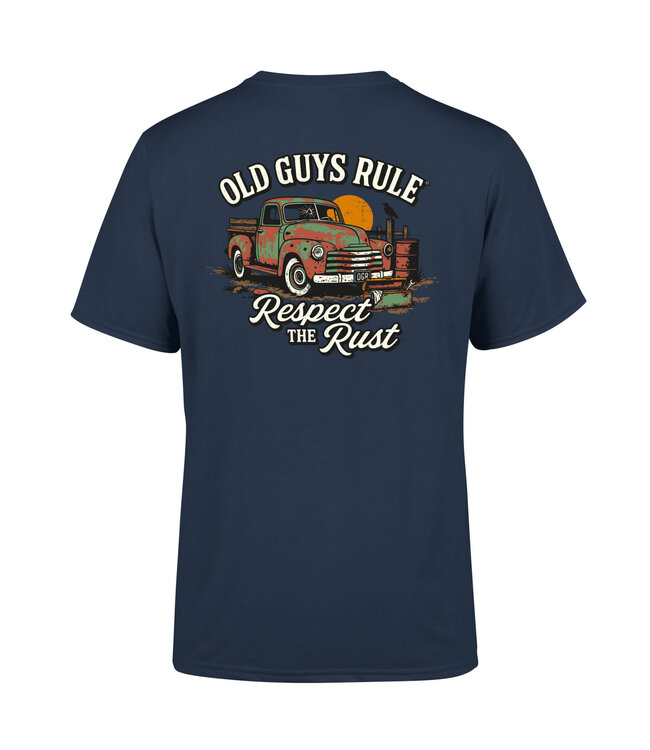 Old Guys Rule Old Guys Rule t-shirts RESPECT THE RUST blue dusk