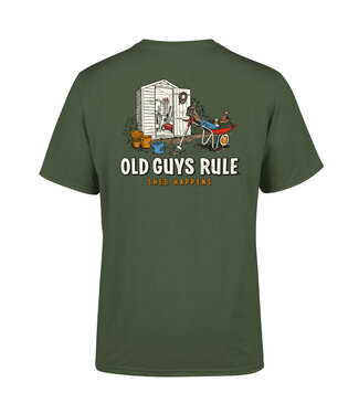 Old Guys Rule Old Guys Rule t-shirt SHED HAPPENS III military green