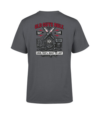 Old Guys Rule Old Guys Rule t-shirt GARAGE  II charcoal