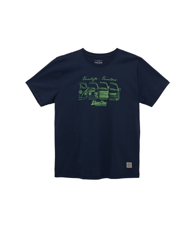 Van One Classic Cars heren t-shirt WE ARE FAMILY