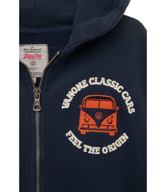 Van One Classic Cars unisex vest Freundschaft blauw/oranje