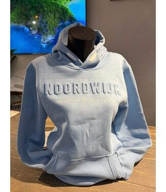 Hoodie unisex NOORDWIJK blue soul