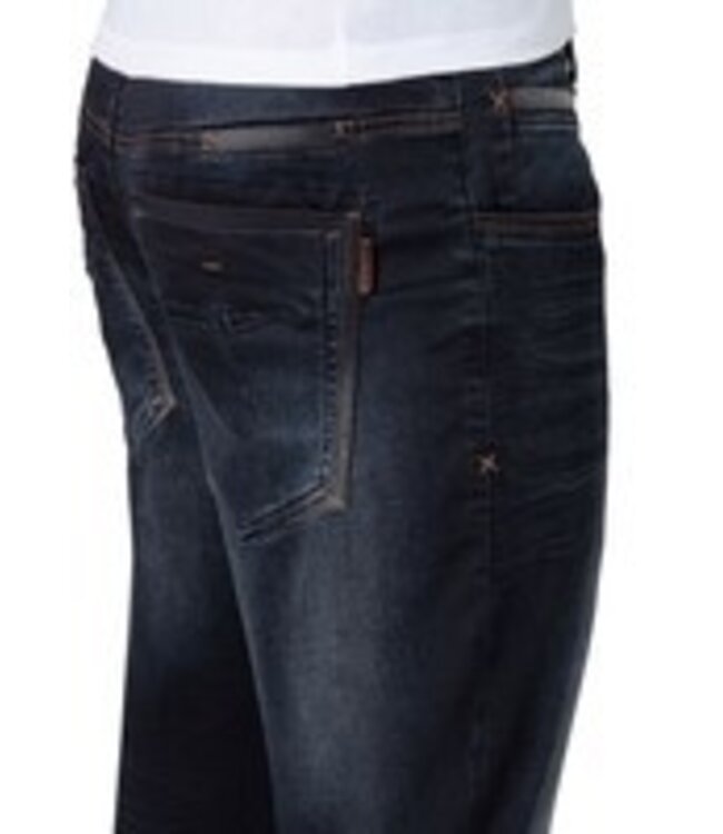 Timezone Heren spijkerbroek regular fit Gerrit indigo rough wash