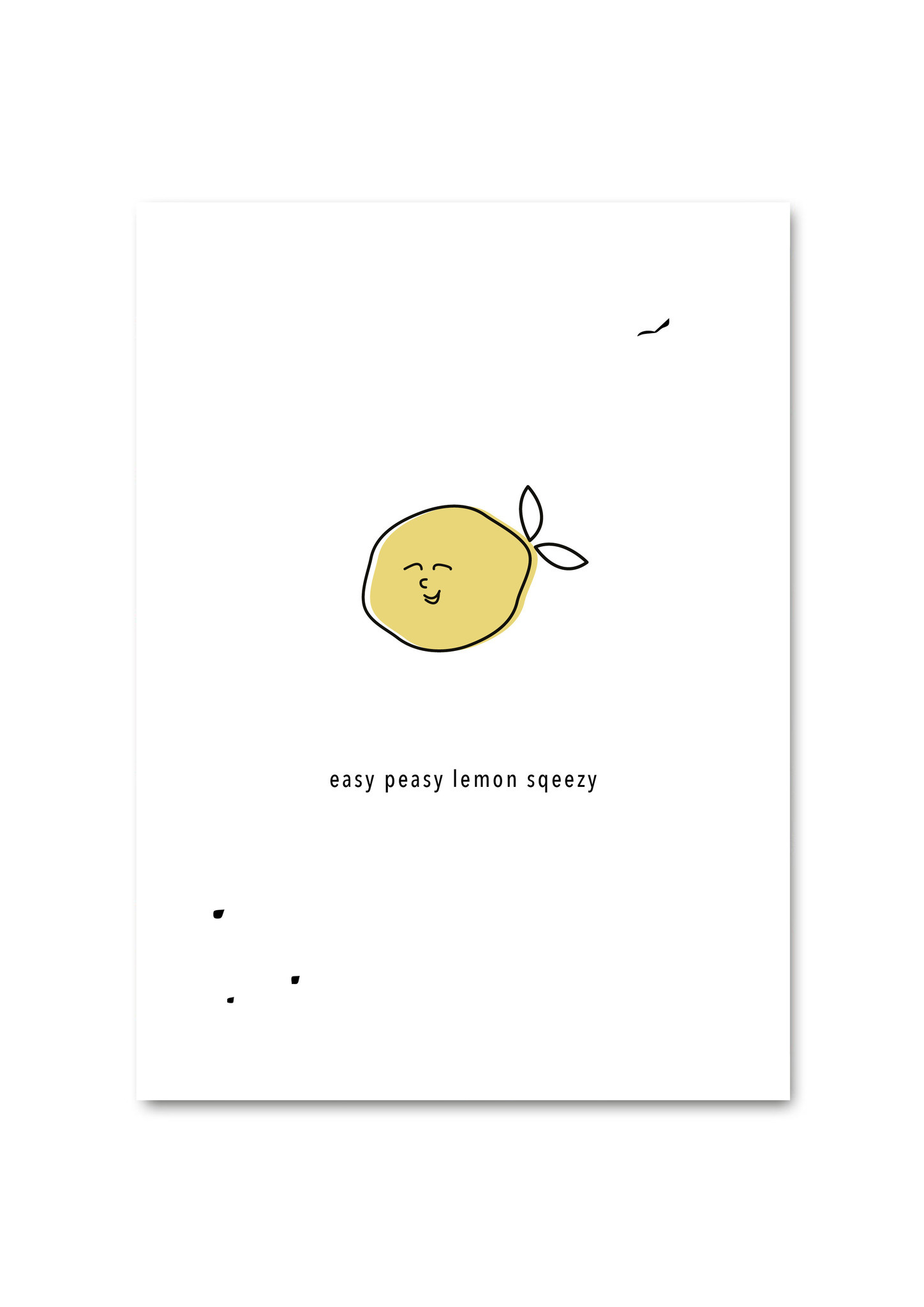POST CARD - EASY PEASY LEMON SQEEZY-1