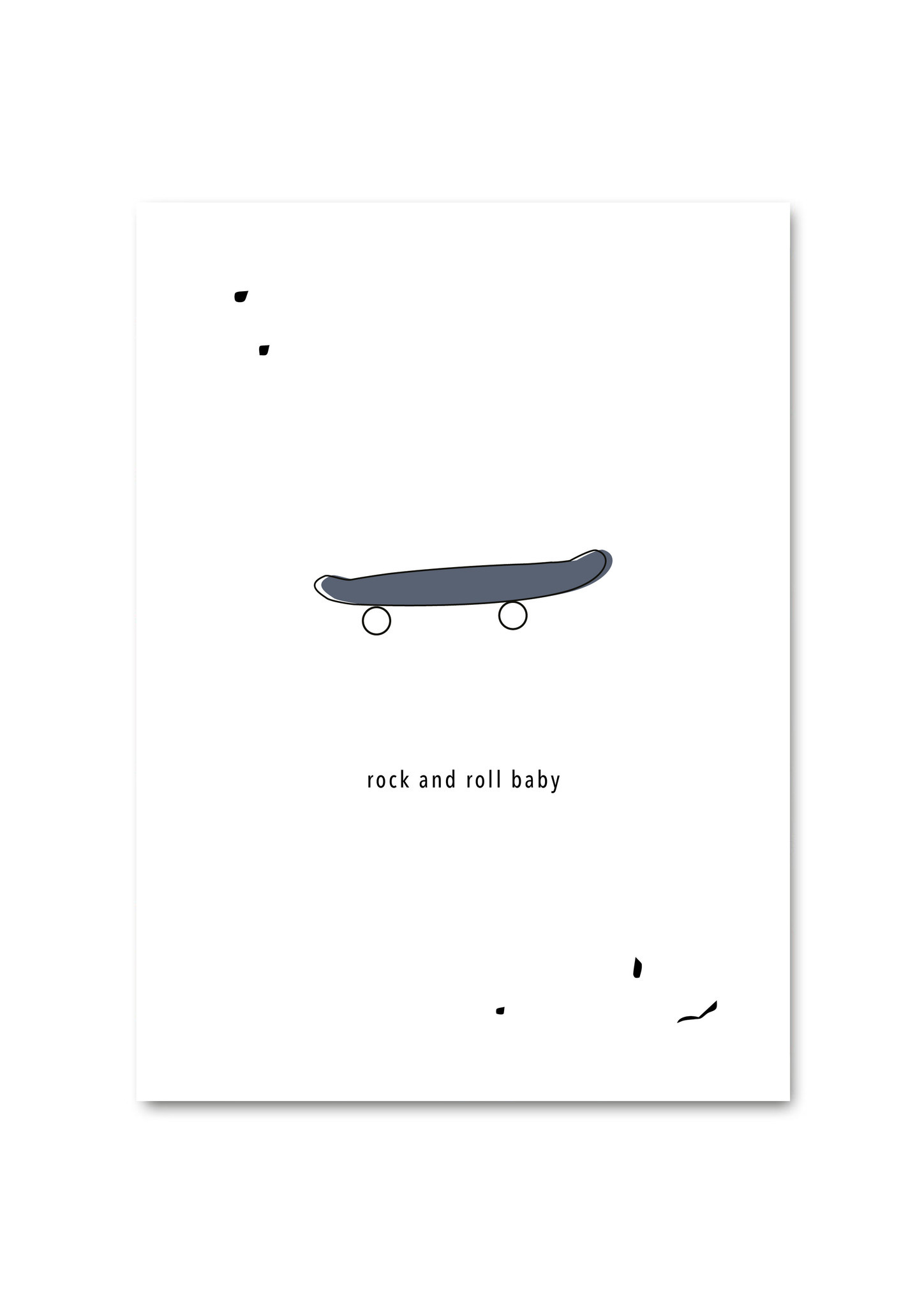 POST CARD - ROCK AND ROLL BABY-1