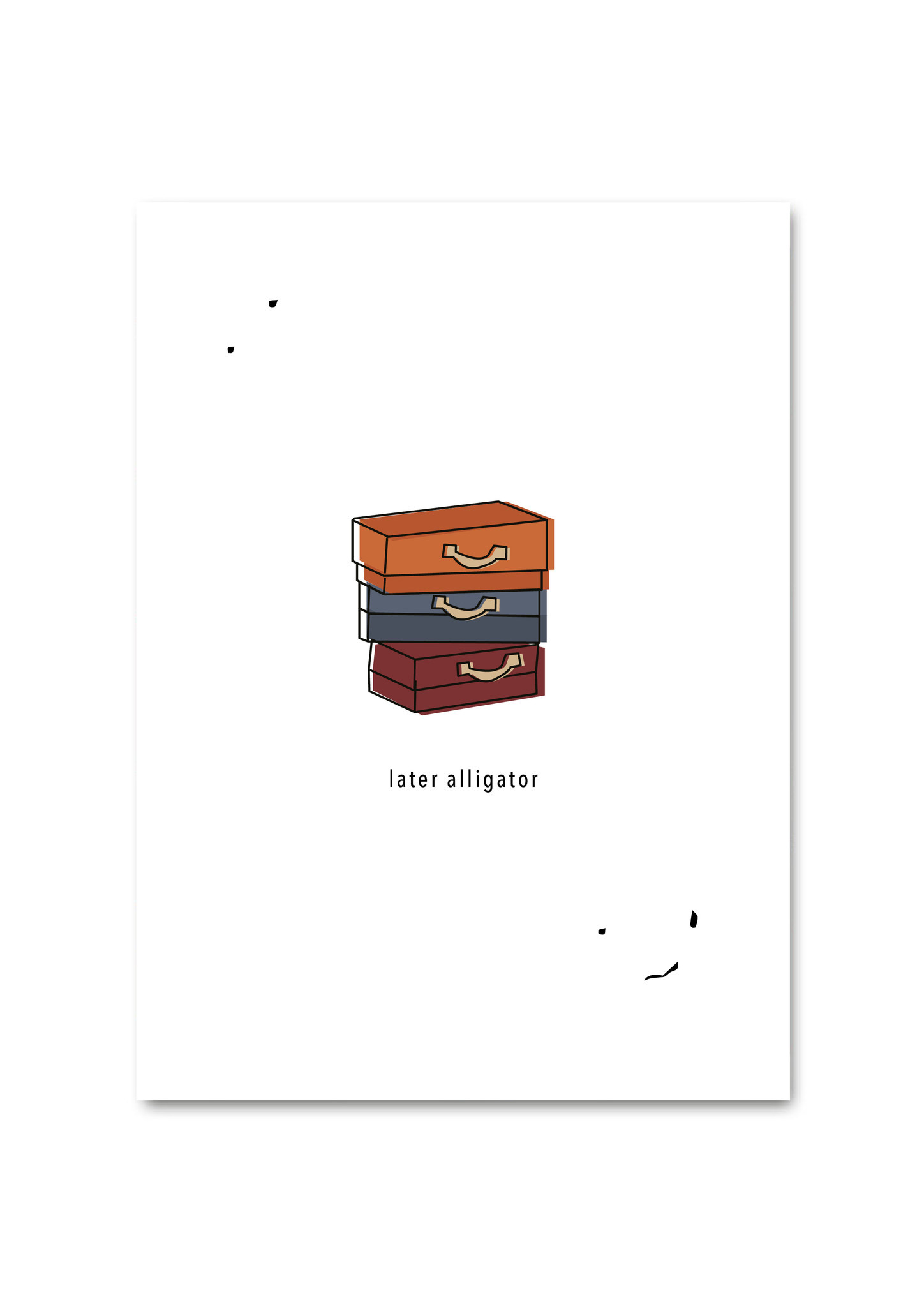 POST CARD - LATER ALLIGATOR-1