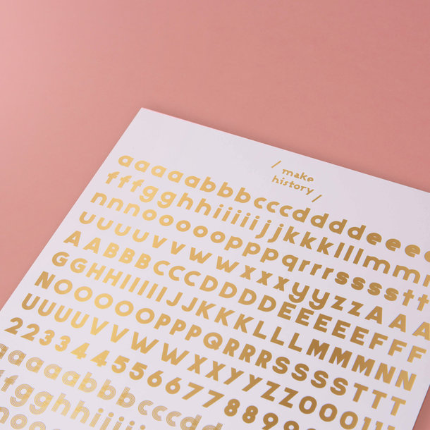 GOLD FOIL CHARACTERS