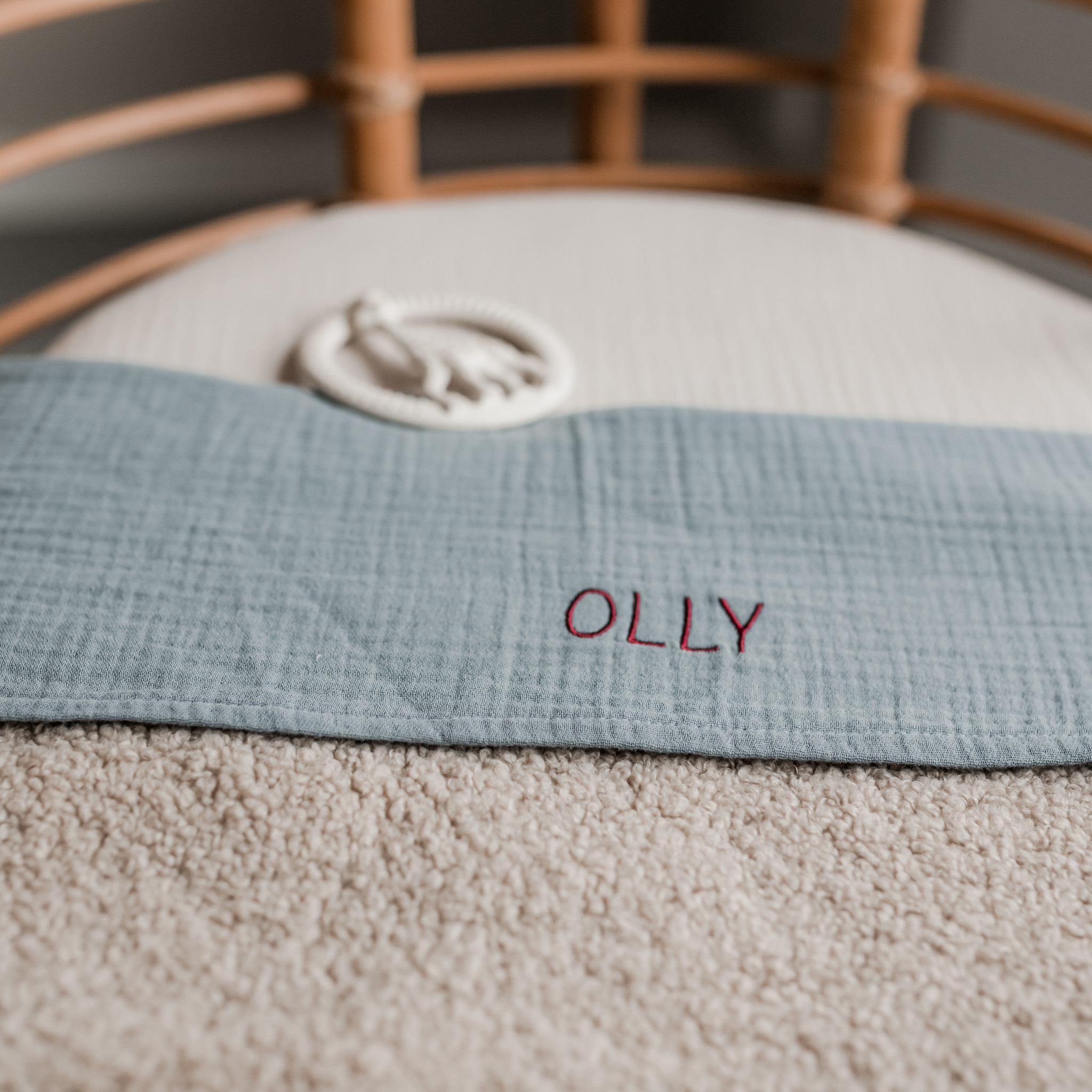 PRETTY TEDDY BED SET - CRIB-4