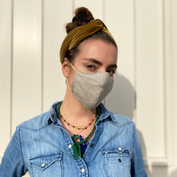 FACE MASK  FINE BROWN