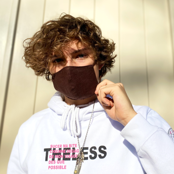 FACE MASK  CHOCOLATE BROWN