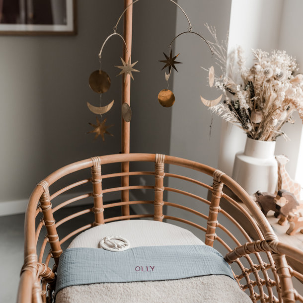 SWEET SHEET CRIB OCEAN BLUE