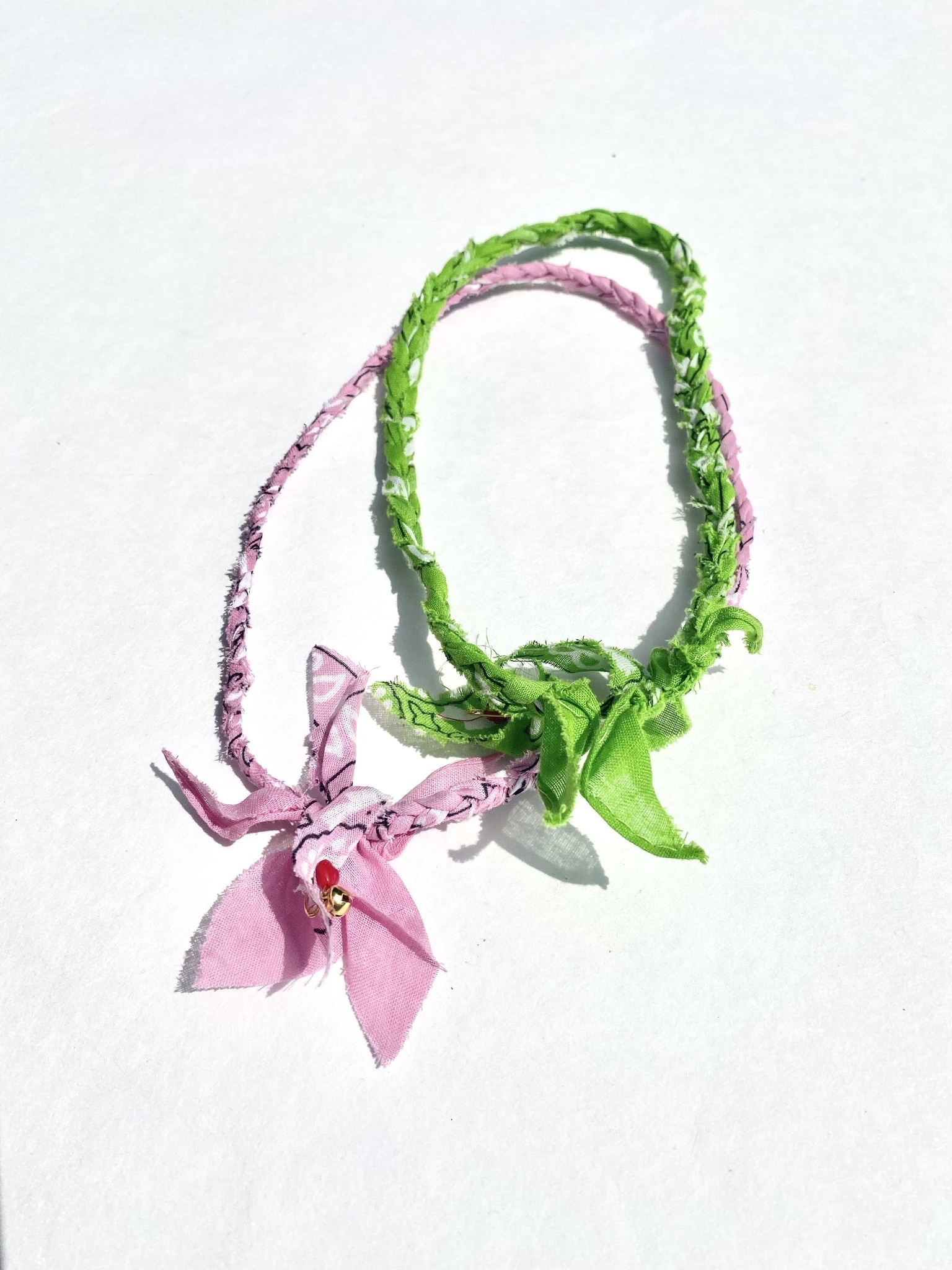 BANDANA NECKLACE - LIGHT PINK-3