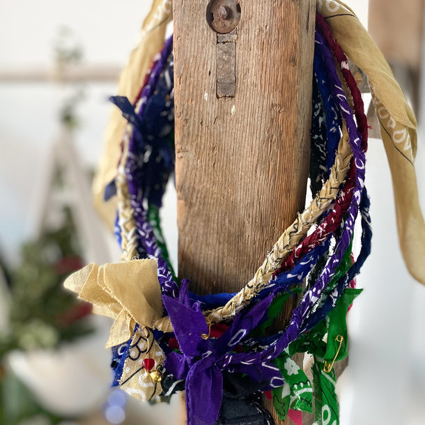 BANDANA NECKLACE  - PURPLE