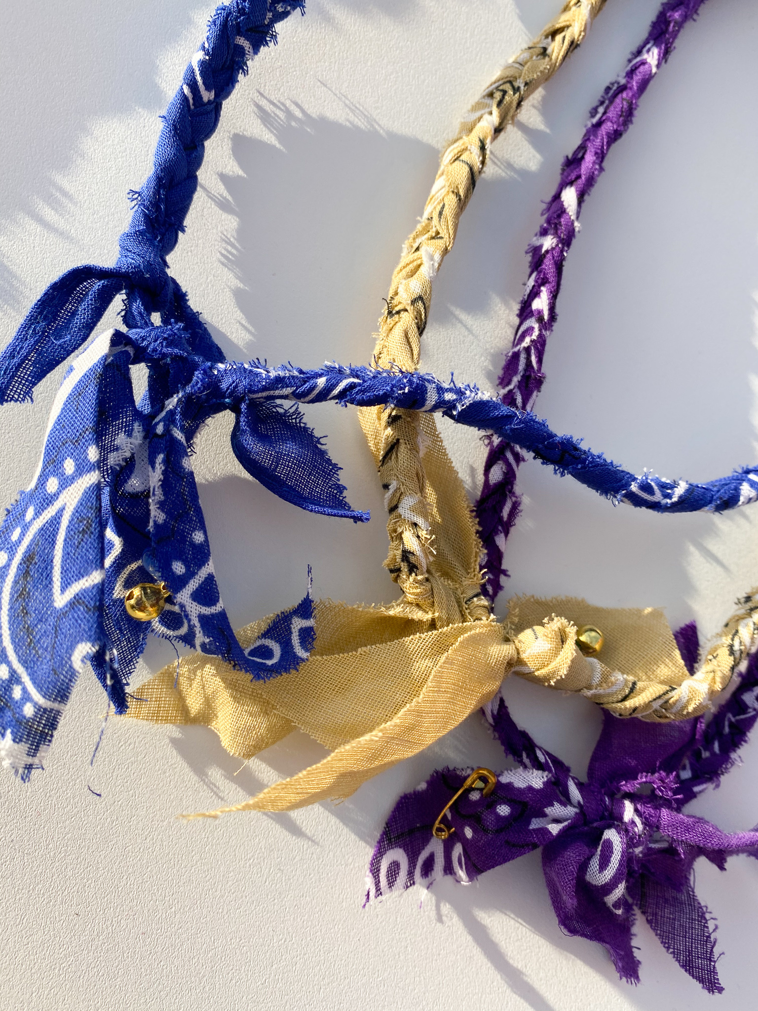 BANDANA NECKLACE - PURPLE-4