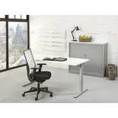 RMOffice Tezz Schreibtisch | Höhenverstellbar mit Inbus | 120 x 80 cm