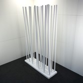Raumteiler | Trennwand |  Weiß | Metall | Höhe 183 cm