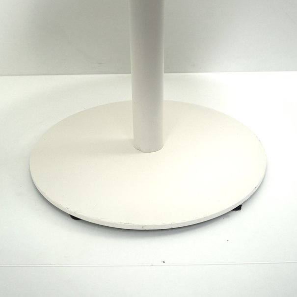 Merkloos Design Beistelltisch | Weiß | Holz | Metall | Ø 79 cm