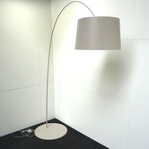 Foscarini Twiggy Terra Design Lampe | Bogenlampe | Stehleuchte | Grau | Beige