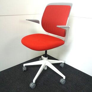 Steelcase Cobi Chair | Besprechungsstuhl  | Bürodrehstuhl  Rot | Weiß