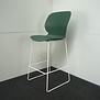 Haworth Maari Design Barhocker | Kunststoff | Grun | Sitzhöhe 75 cm