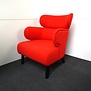 Satelliet Design Sessel | Rot Gepolsterd