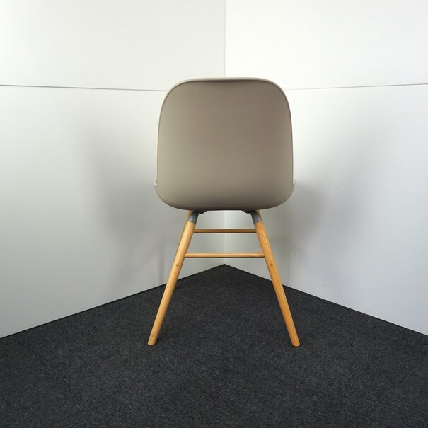 Zuiver Zuiver Albert Kuip Design Stuhl | Kunststoff | Holz | Beige