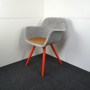 Vepa Felt Design Stuhl | PET-Filz | Grau | Orange