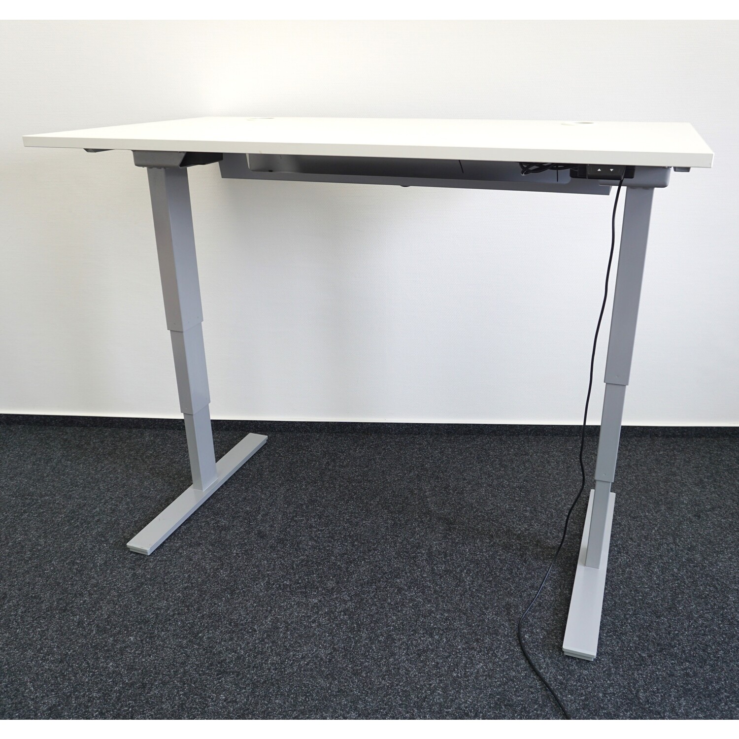 Elektrisch Sitz-/Steh Schreibtisch, 150 x 80 cm, Weiß