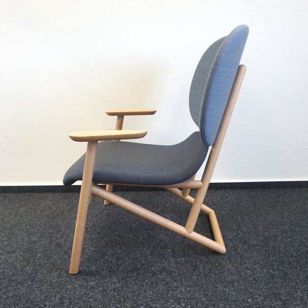 Moroso Moroso Klara  Design Sessel | Grau | Blau | Holz