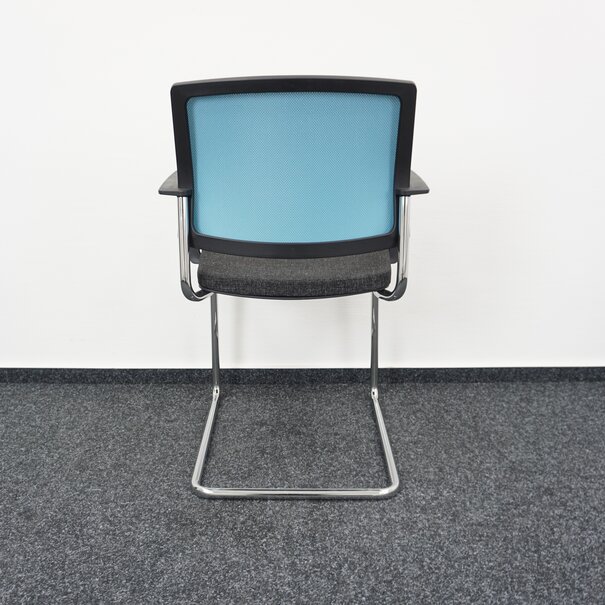 Gispen Gispen Zinn | Design Stuhl | Konferenzstuhl | Blau | Grau