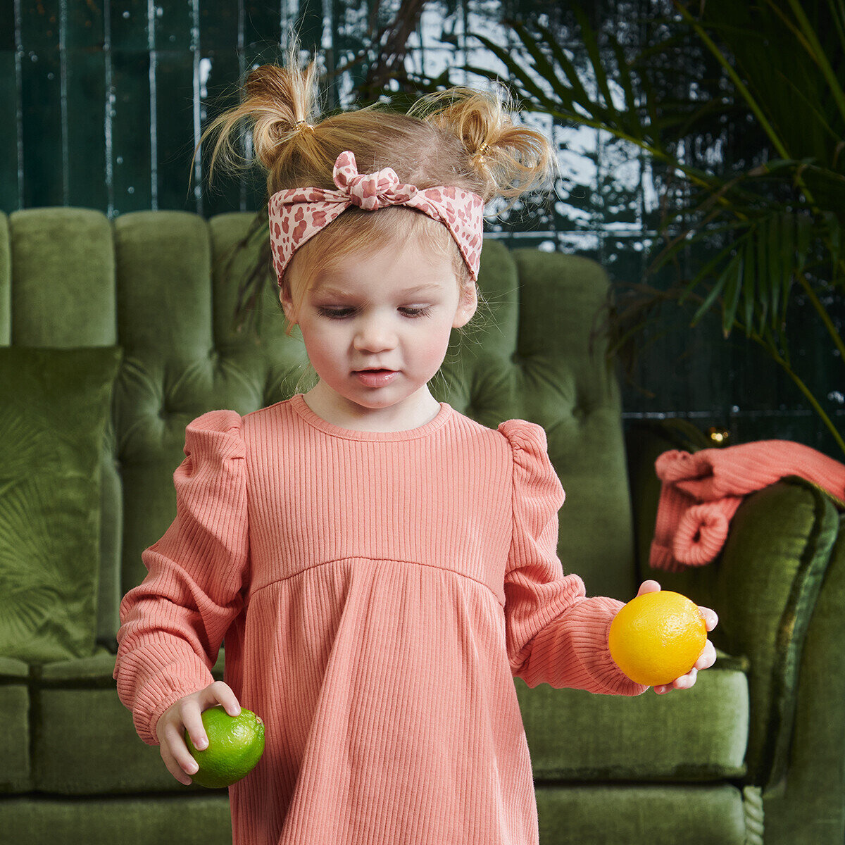 Z8 Mini Jurkje Calmy Apricot/AOP Kids Fashion
