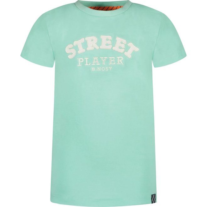 B.Nosy Short Sleeve T-shirt With Print Artwork On Chest Spring Green