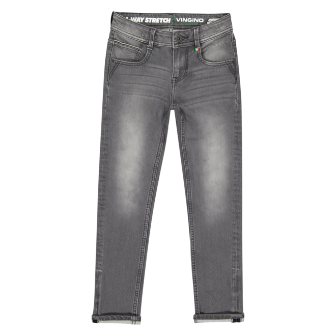 Vingino Skinny Jeans Spijkerbroek Alfons Dark Grey Vintage