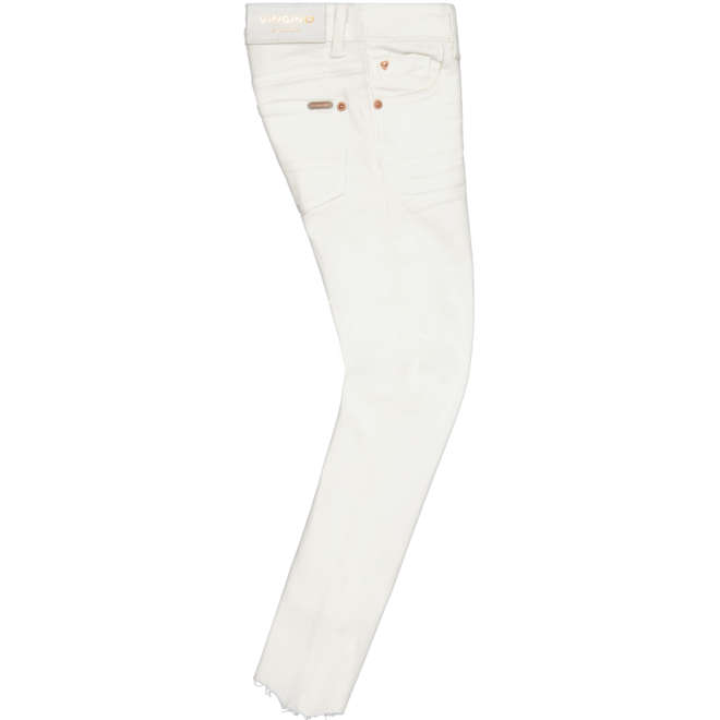 Vingino Skinny Jeans Spijkerbroek Amia Cropped White Denim