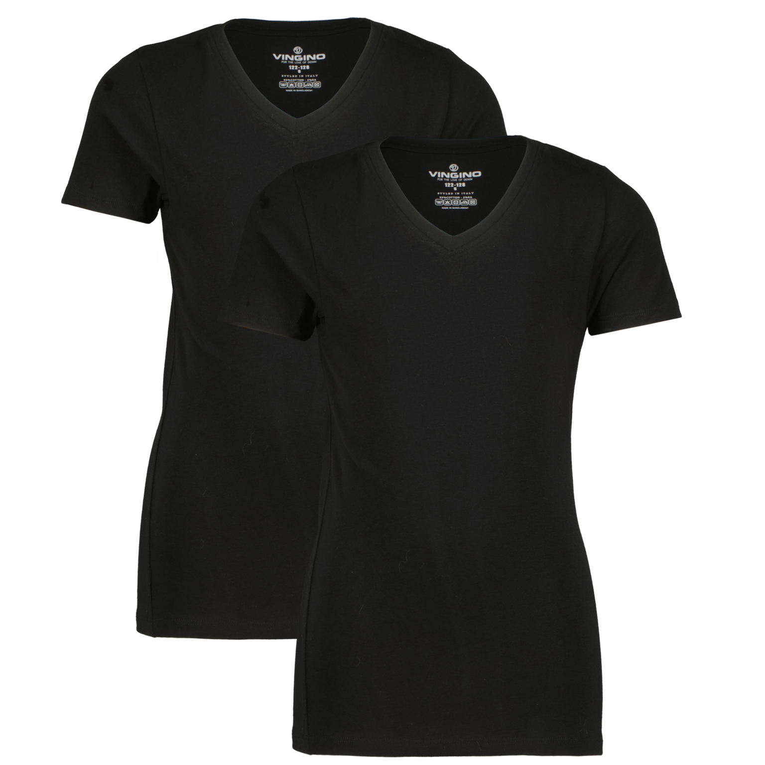Of Nodig hebben Mysterieus Vingino T-shirt Boys T-shirt V-neck (2-pack) Deep Black - Kids Fashion