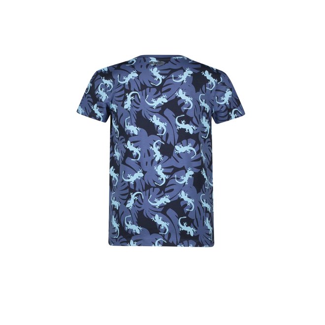 B.Nosy T-shirt Gecko Allover Print Gecko Blue Ao