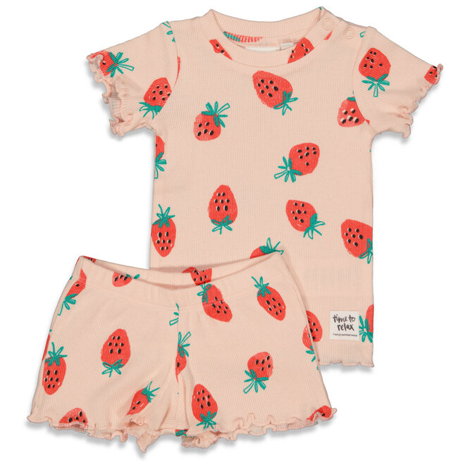 Feetje Pyjama Shortama Suzy Strawberry Summer Special Roze