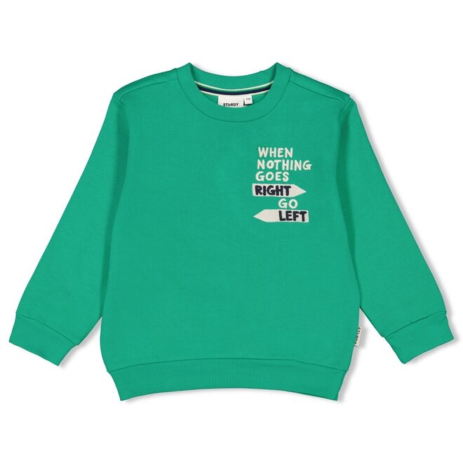 Sturdy Sweater North Sea Party Groen