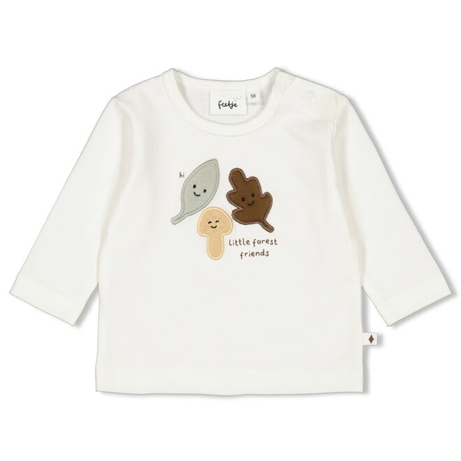 Feetje Longsleeve Little Forest Friends Offwhite