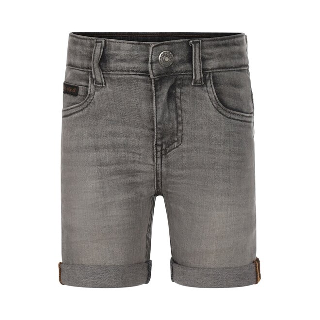 Koko Noko Boys Jeans Shorts Turn-up Loose Fit Grey Jeans R50815-37