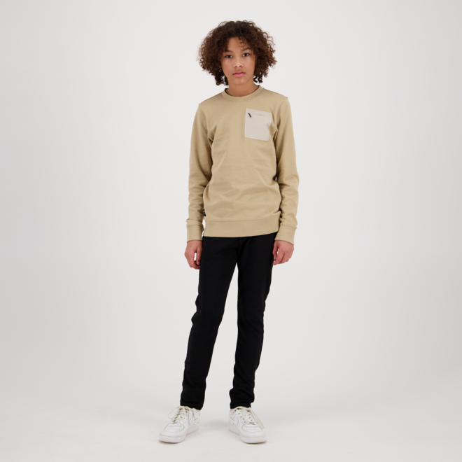 Raizzed Boys Concord Crew Neck Sweater White Paper