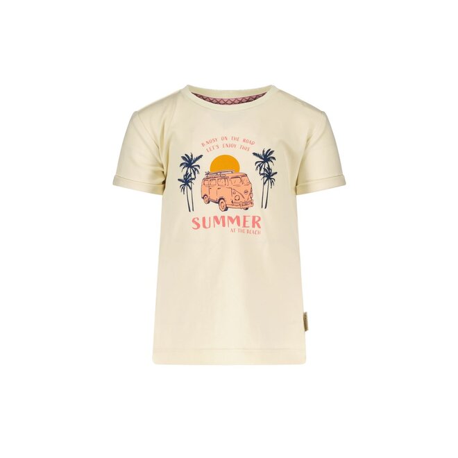 B.Nosy Baby Girls T-shirt Birdie Ecru