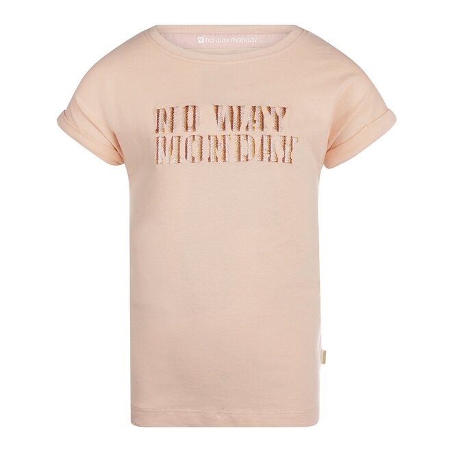 Noway Monday Girls T-shirt  Faded Peach R50077-1